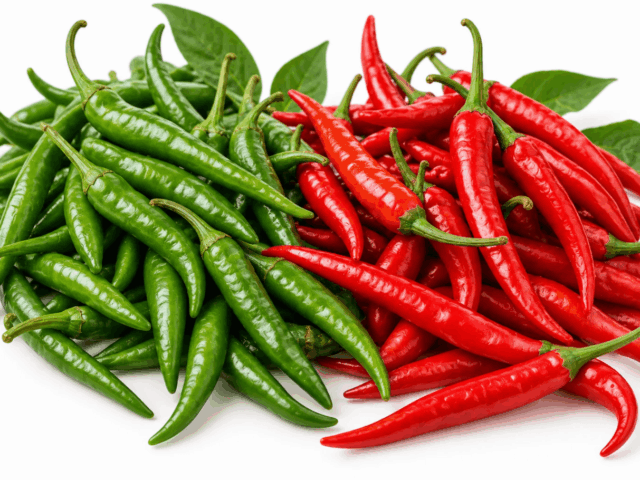 green chilis green chilis-Kerala Cuisine Cooking Ingredients Introduction