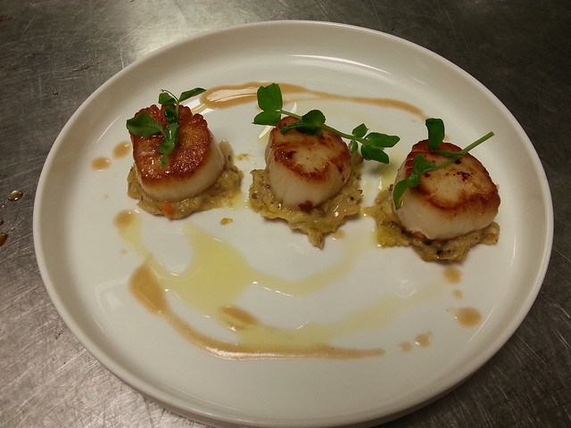 SEARED-SCALLOP-TRUFFLE-SCENTED-BUBBLE-AND-SQUEAKLOBSTER-DRESSING SEARED-SCALLOP-TRUFFLE-SCENTED-BUBBLE-AND-SQUEAKLOBSTER-DRESSING