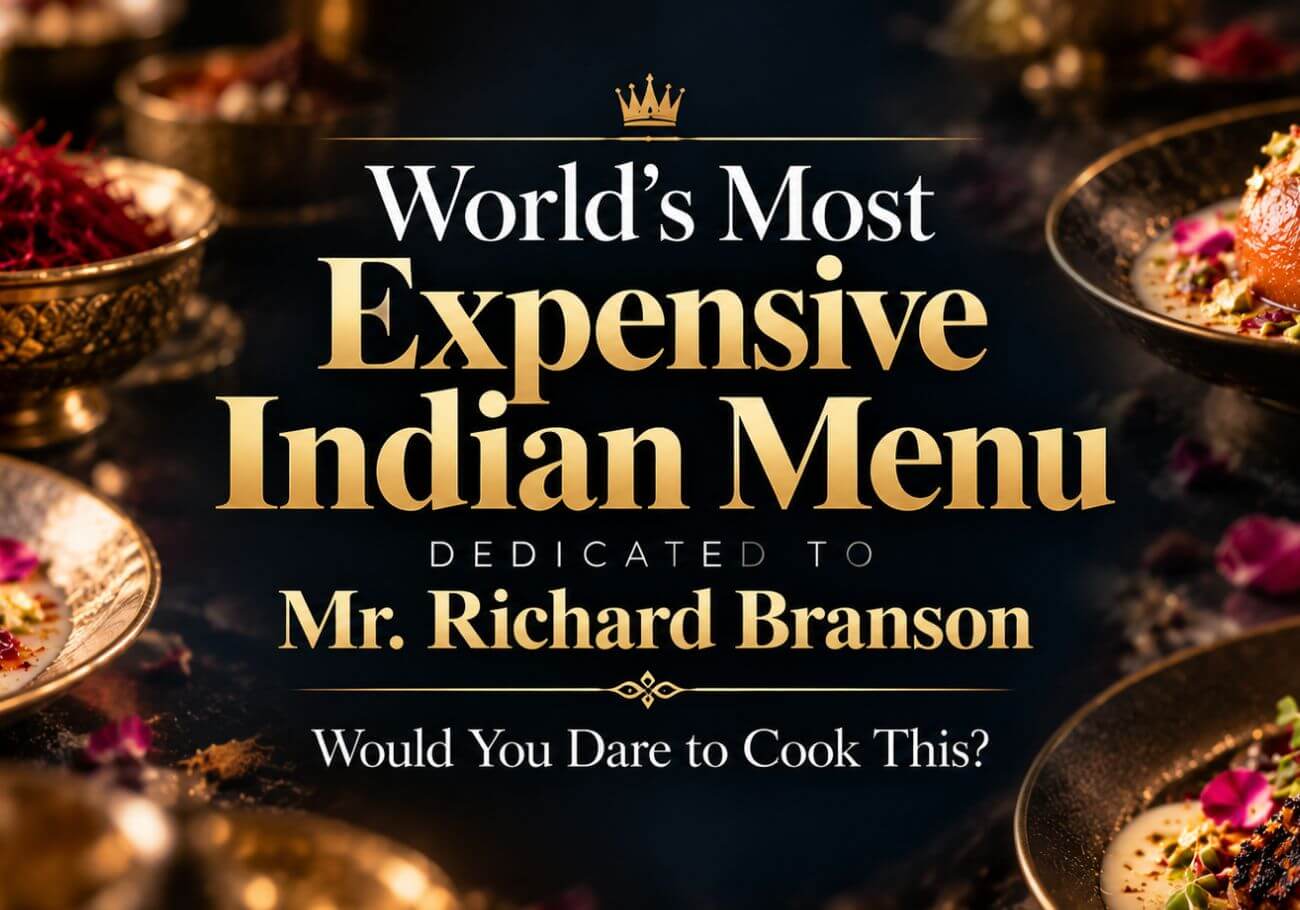 WORLD MOST EXPERIENCE INDIAN MENU