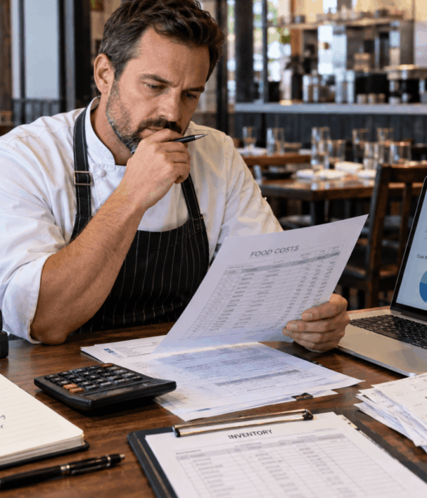 man thinking restuarant FINE DINING INDIAN