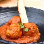 chicken tikka meatballs, chopped tomato makhani-min