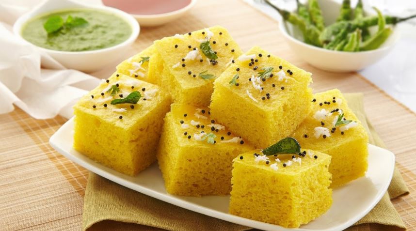 The Indian Kitchen and The Best Menu KHAMAN DHOKLA