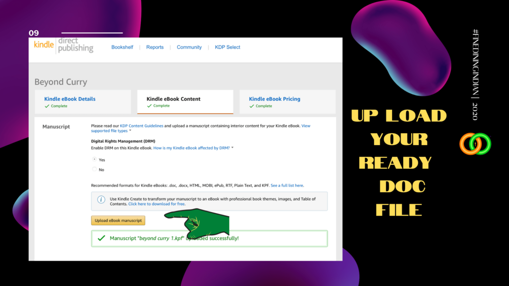 How to make an on line book and sell in amazon kdp