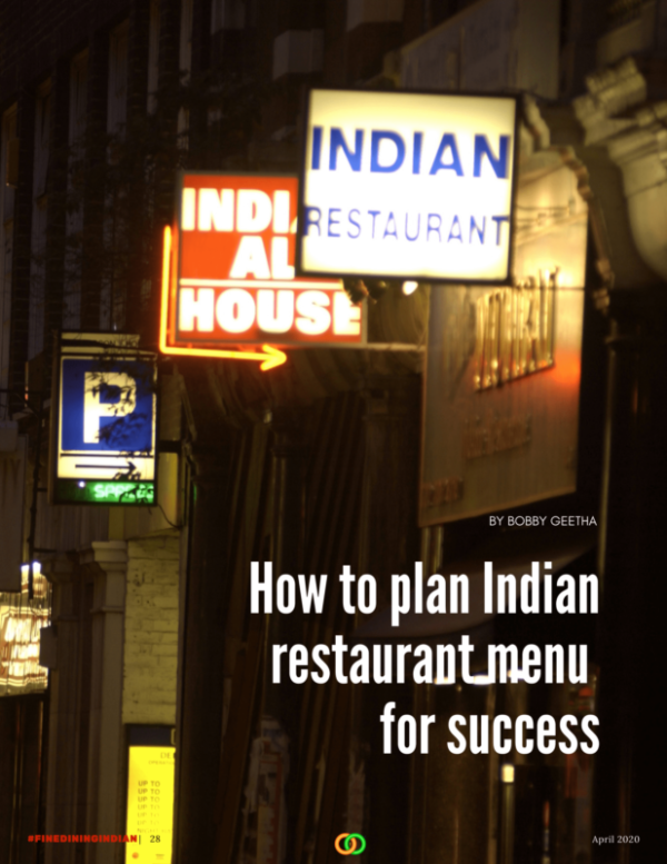 Indian Restaurant Menu planning How to do This professionally