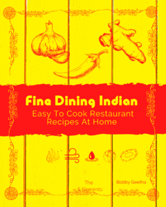 Fine Dining Indian food cook book