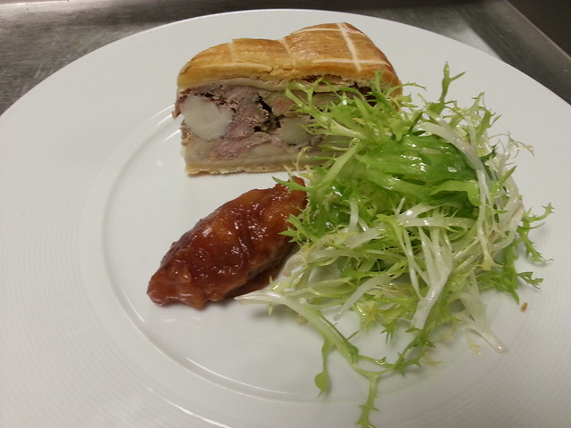 PATE EN CROUTE, CURLY LEAVES, QUINCE CHUTNEY